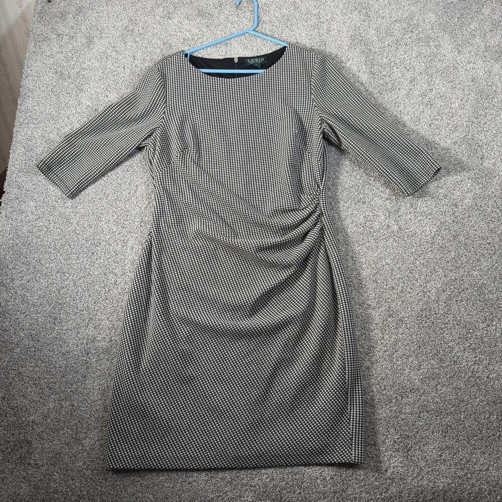 Lauren Ralph Lauren Sheath Dress Size 14 Classic Corporate Chic Preppy Tailored